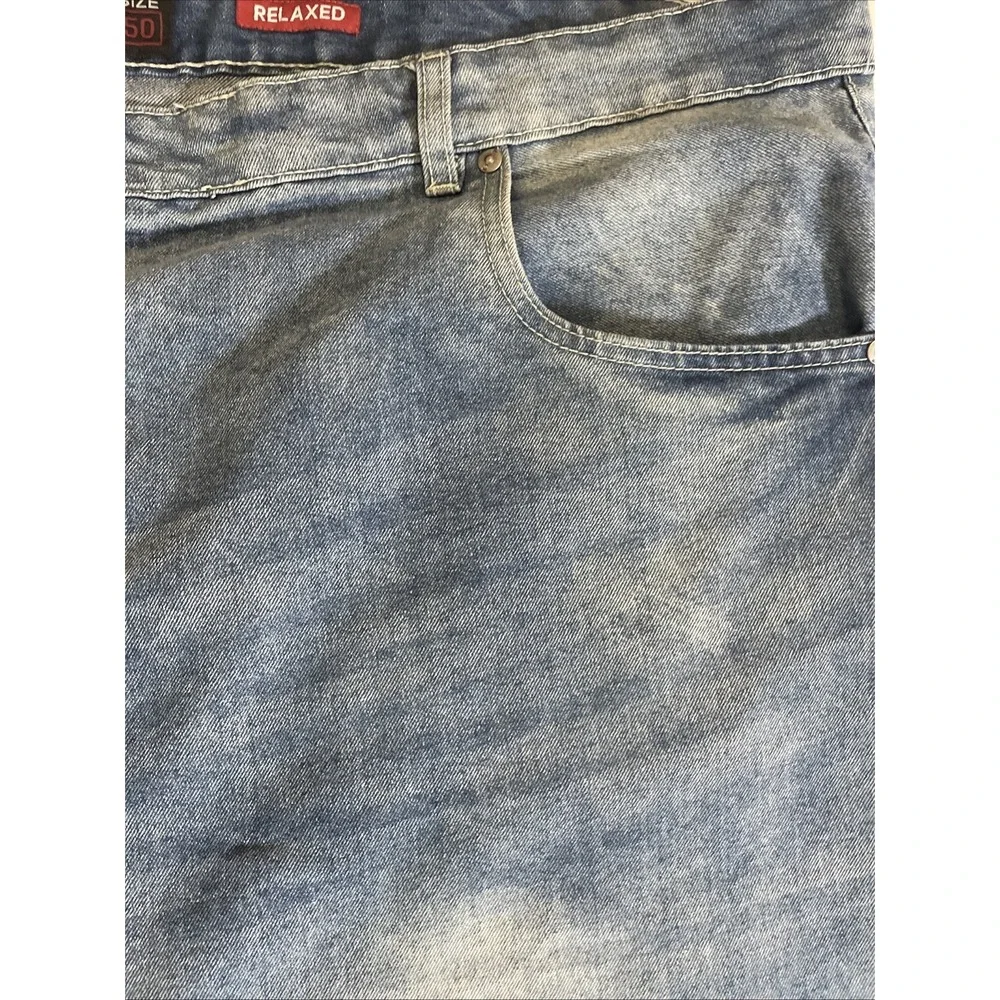 Ecko Unltd Denim Raw 72 Shorts Men's Size 50 Blue Relaxed Baggy Y2K Hip‎ Hop